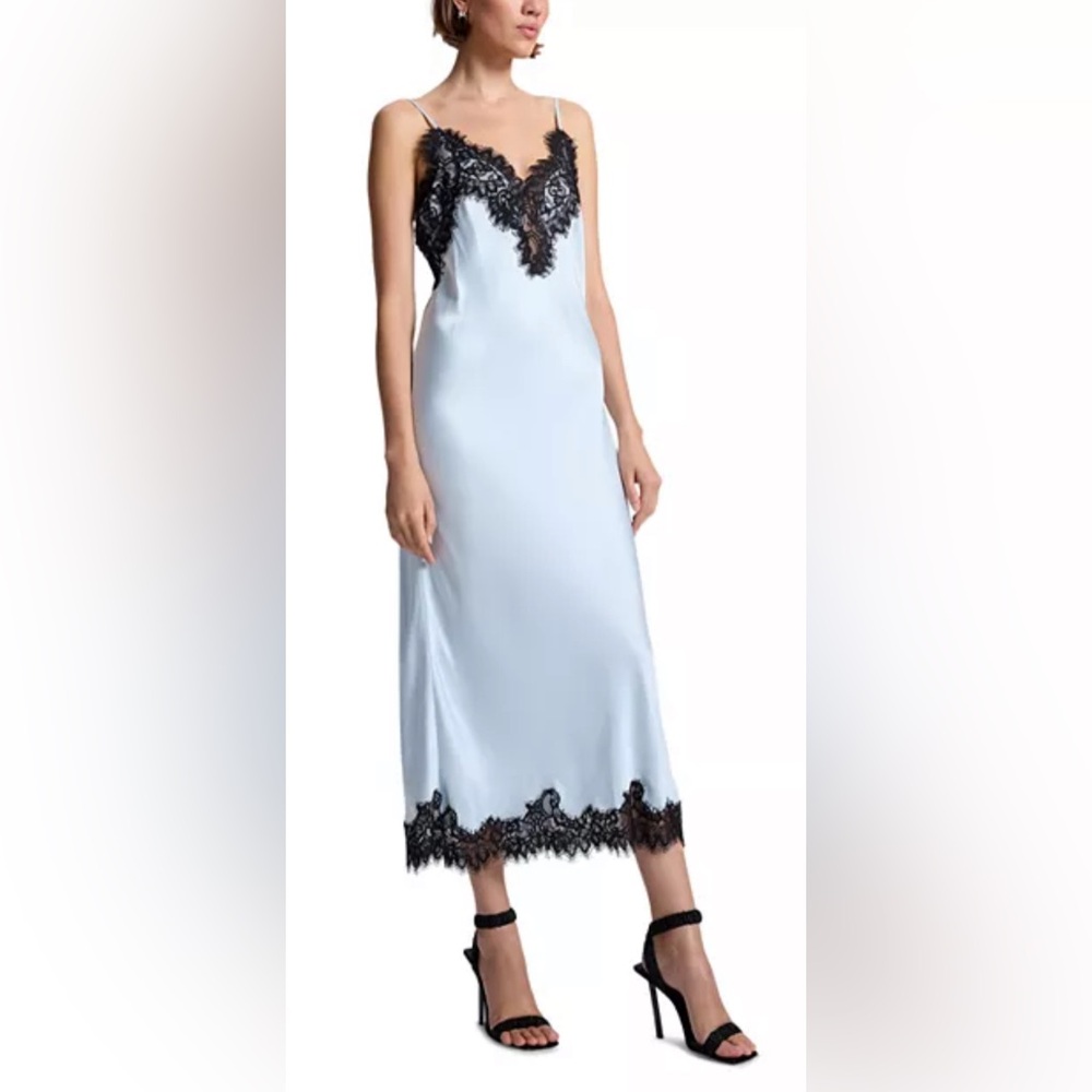 A.L.C. LennonDress Satin and Lace Trim